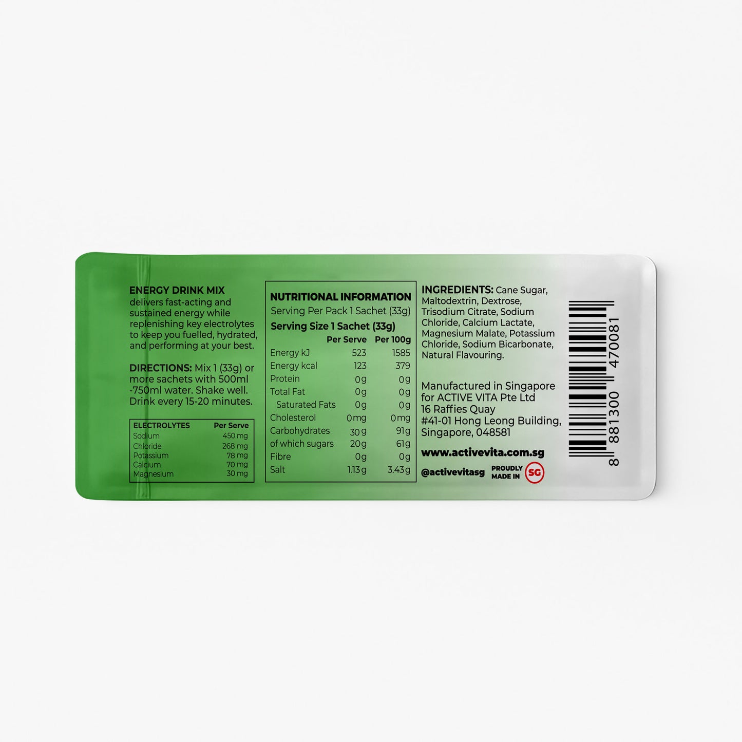 Energy Drink Mix Coconut - Single Sachet